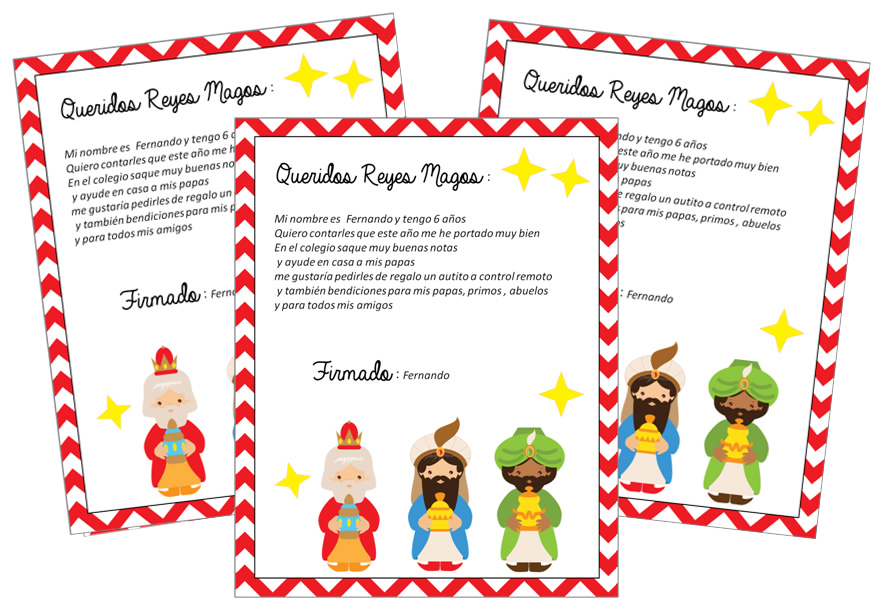 Escribir una Carta de los Reyes Magos