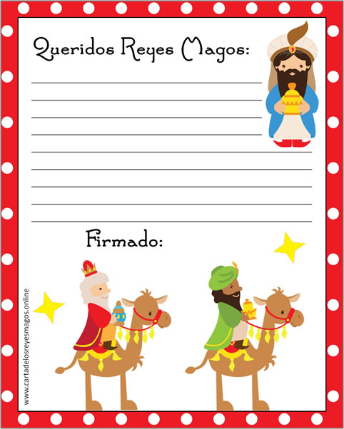 Carta para los Reyes Magos