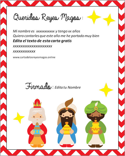 Carta Reyes Magos