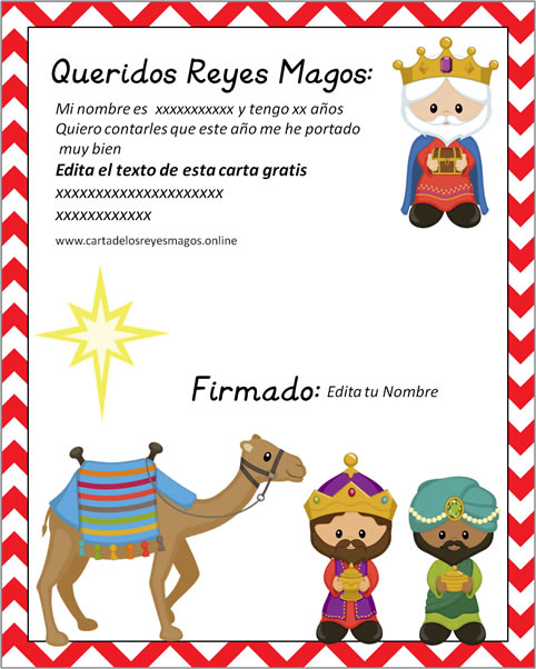 Carta Reyes Magos