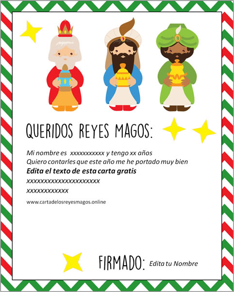 Carta Reyes Magos