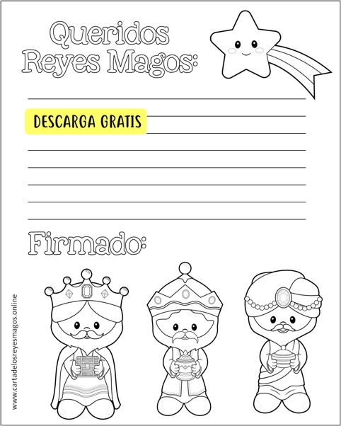 Carta de los Reyes Magos