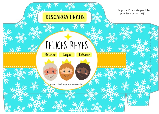 Cajas decorativas Reyes Magos para niños