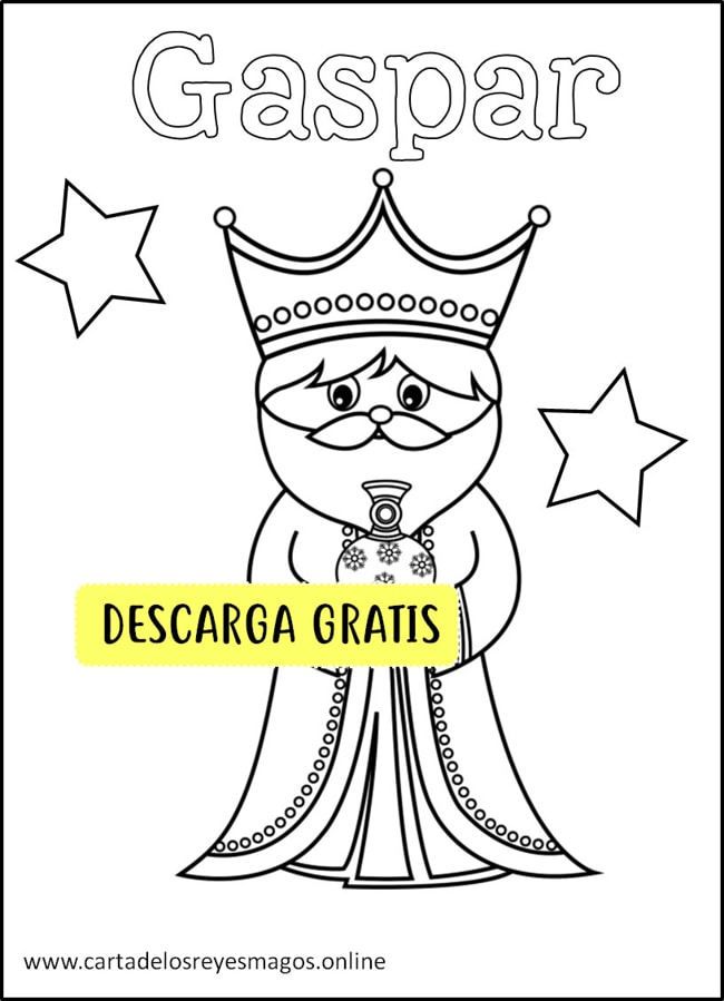 Reyes Magos para colorear y descargar