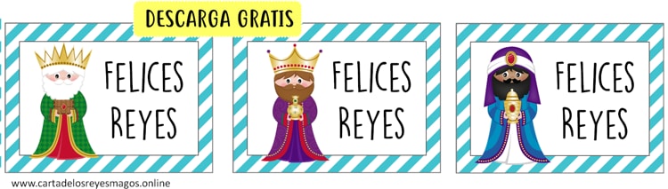 Descargar etiquetas Reyes Magos gratis
