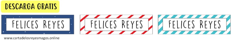 Etiquetas Reyes Magos imprimibles gratis
