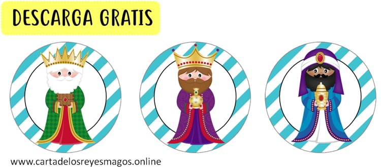 Plantillas toppers Reyes Magos gratis
